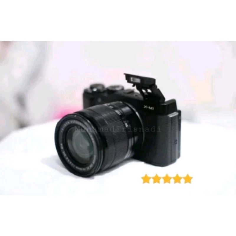 Camera Kamera Mirrorless Fujifilm XM1 Lensa 16-50mm Hitam Murah