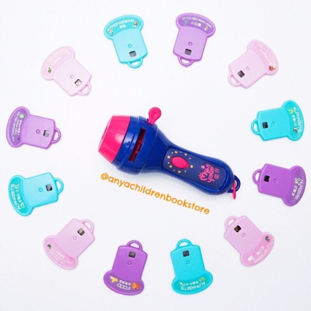 Mideer Kids Storybook Torch Torchlight [Mirip] Mainan Senter Proyektor BESAR isi 12 Keping