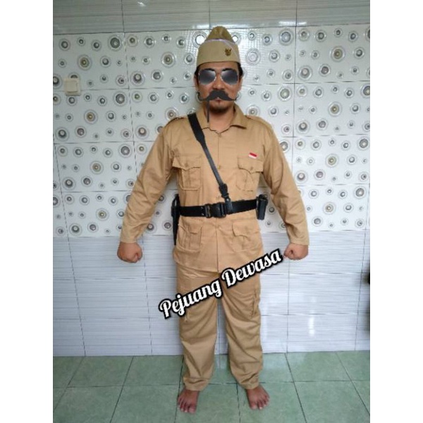 BAJU PEJUANG DEWASA, BAJU VETERAN DEWASA/ BAJU BU TOMO