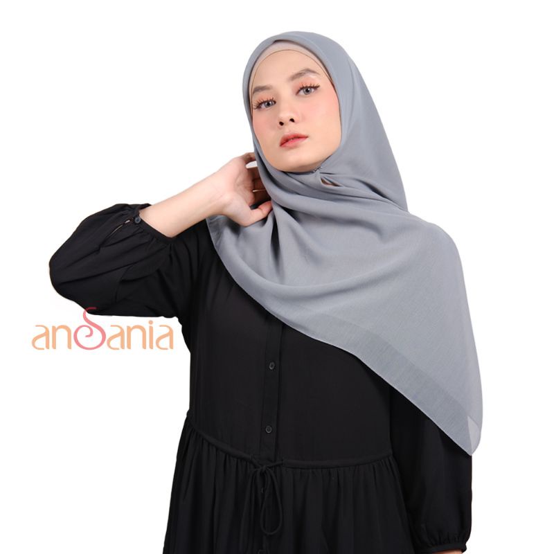 Kerudung Paris Premium Segi Empat - Sage