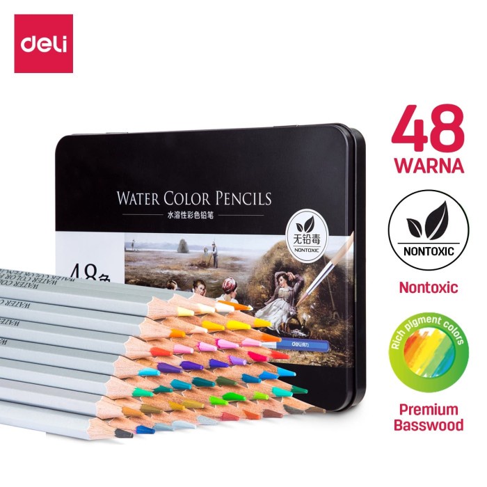 

(DISKON TERMURAH) DELI - 6523 / Pensil Warna Ajaib Isi 48 / Alat Lukis Murah Berkualitas