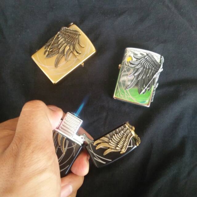Korek Api Las Zippo Replika Motif Amazon Timbul