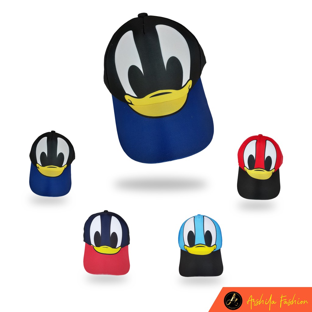 Topi Anak Motif Donal Bebek / Donal Duck / Topi Anak Motif Kartun