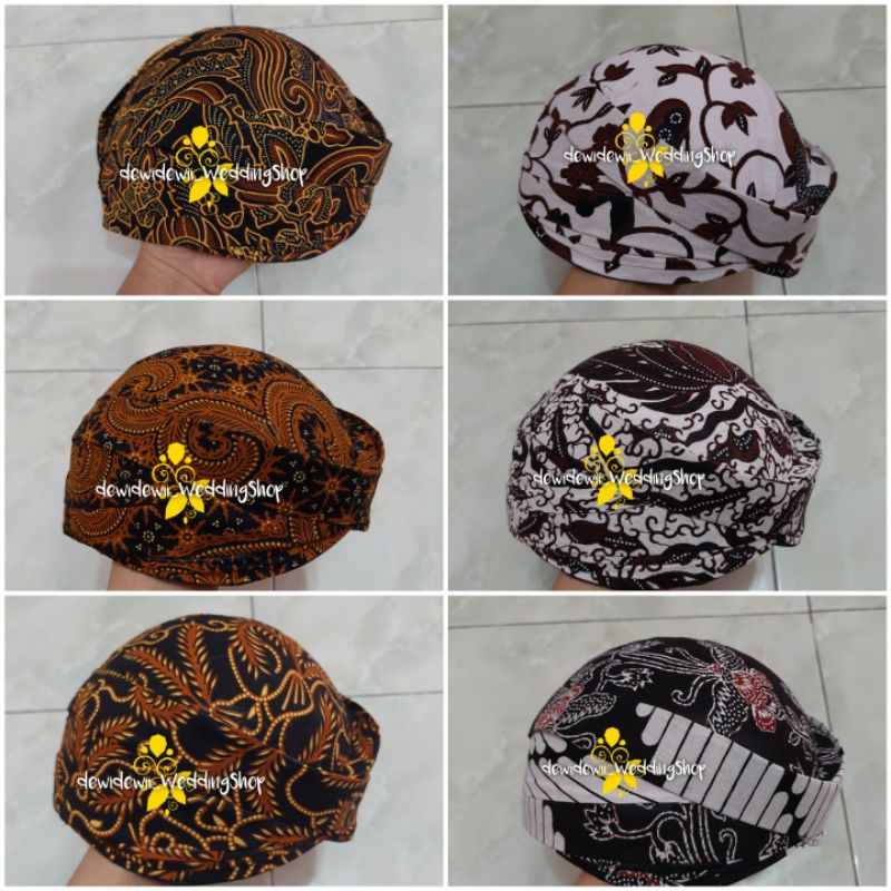 Blangkon Solo - Motif Batik / Setelan Jarik