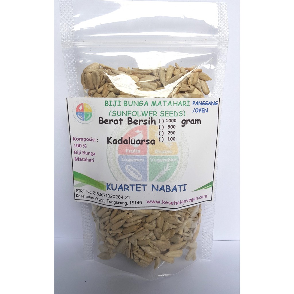 

100gr KN Roasted Sunflower Seeds / Biji Bunga Matahari Kupas Oven - Matang / Panggang - Rasa Original