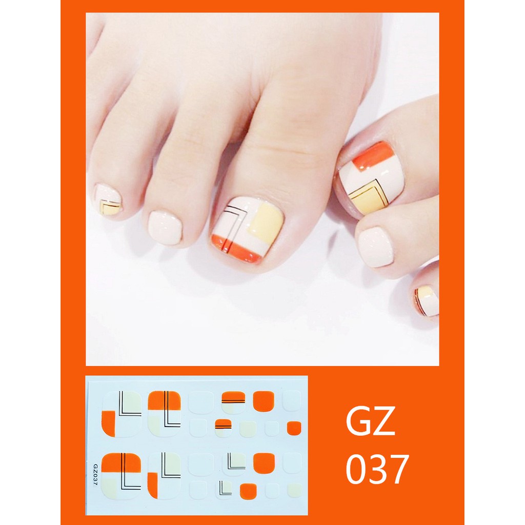 Gz34 Stiker Kuku 3D Bahan Akrilik untuk Nail Art