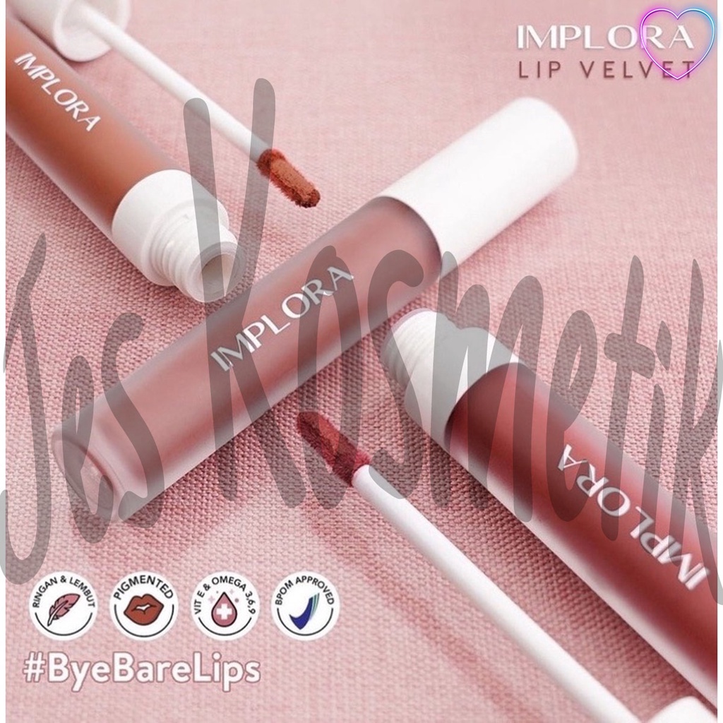 [COD] [PER PCS] Implora Lip Velvet dengan Vitamin E (BPOM)