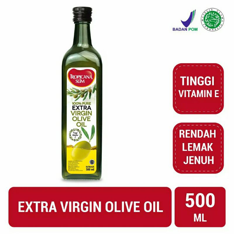 

Tropicana Slim Extra Virgin Olive Oil 500ML - Minyak Zaitun