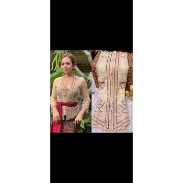 KAIN BORDIR KEBAYA MOTIF LOTUS 1.5M