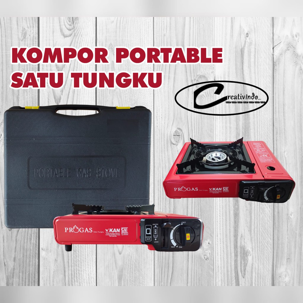 Kompor Portable - Kompor portable Progas - Progas kompor Portable - Kompor Gas Portable Progas 2in1 - Kompor Portabel