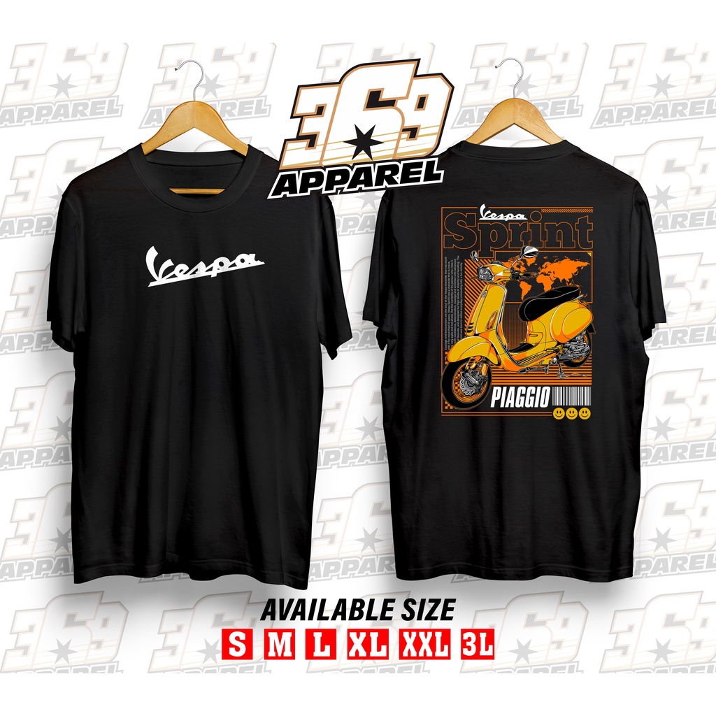 KAOS motor VESPA MATIC kaos otomotif VESPA SPRINT MATIC