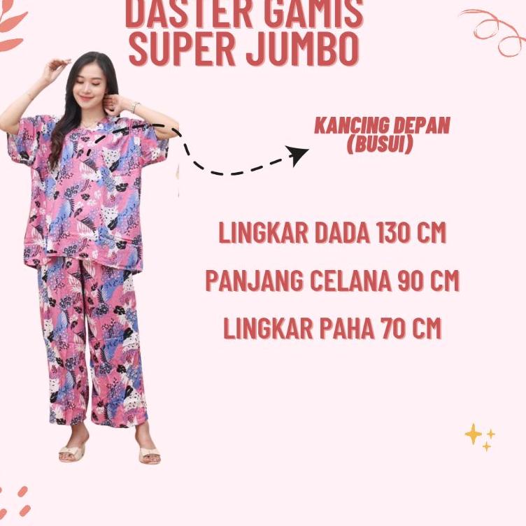 SETELAN ONE SET JUMBO CELANA PANJANG LENGAN PENDEK BUSUI BUMIL JUMBO BABYDOLL • Lka31au22ᴶ