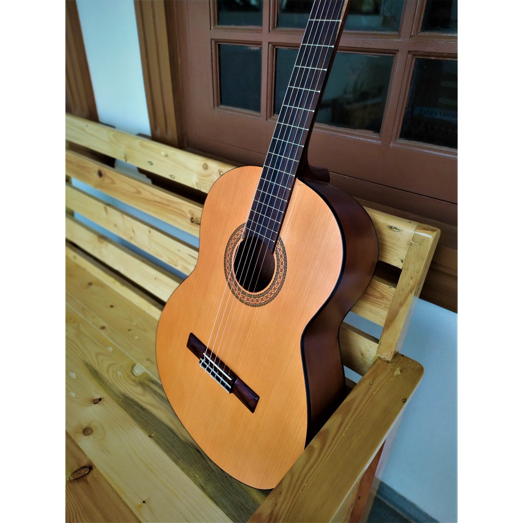 [ REAL PICTURE ] Gitar akustik klasik senar nylon custom FULL SET