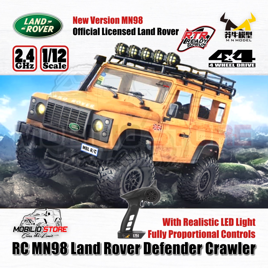 Rc Mn98 Scale 1/12 Rock Crawler Camel Trophy Offroad Full Propo Rtr