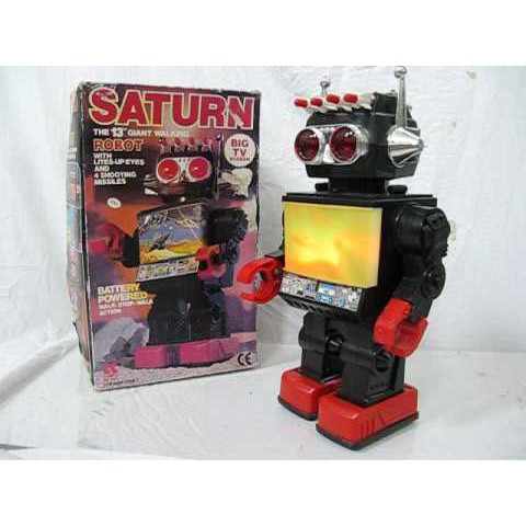 robot saturn mainan kuno langka unik unique jadul jaman dulu