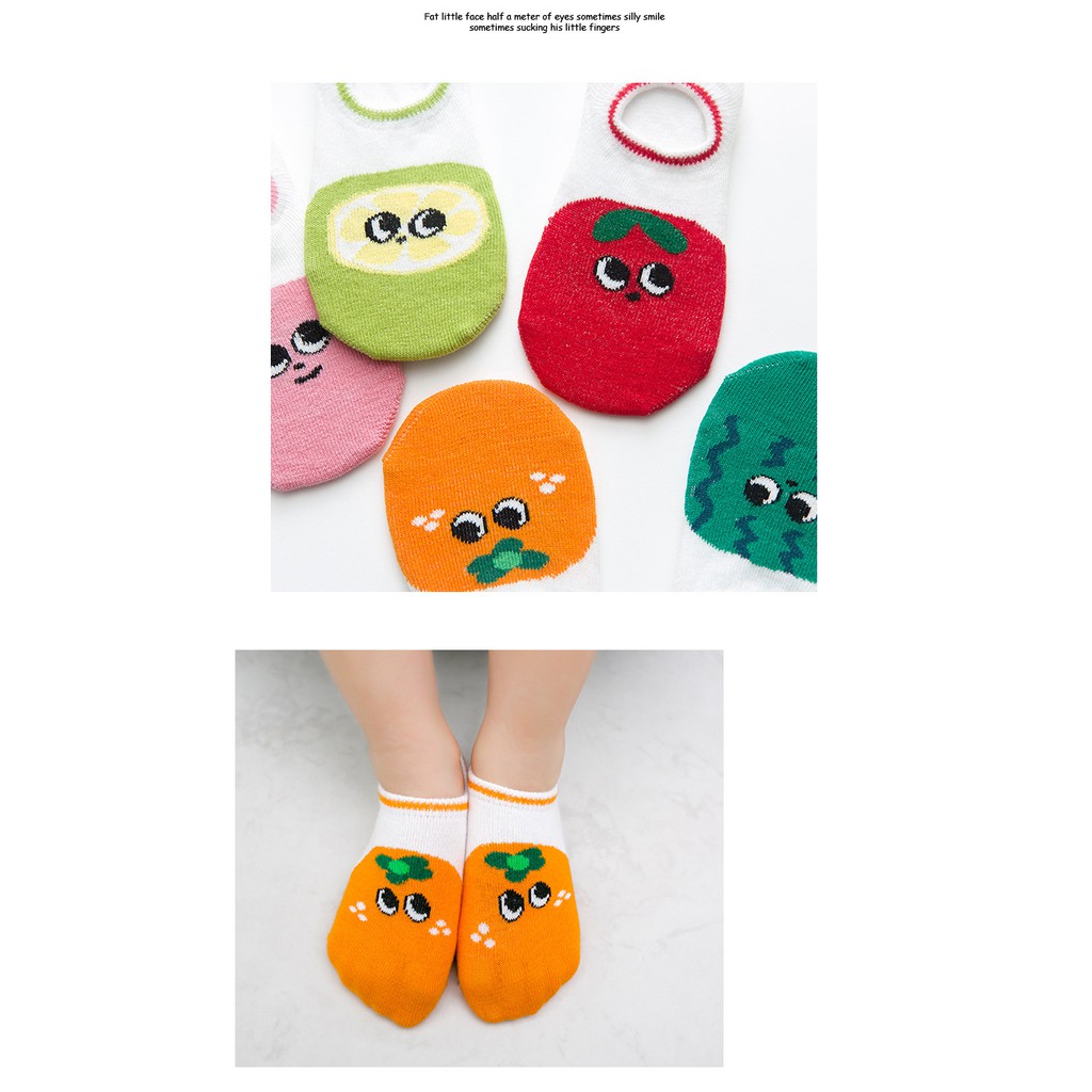 Kaos Kaki Gaya Korea Motif Kartun Gadis Anak Laki-laki (5 Pasang) K03