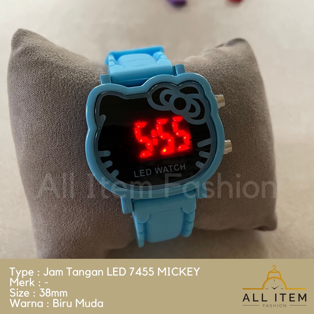 COD✅ Jam Tangan Digital LED 7455 MICKEY Rubber Electronic Fashion Import Pria Wanita Anak-anak / Jam Tangan MICKEY / Jam Tangan Lucu Menarik / Harga Grosir / Jam Tangan anak-anak