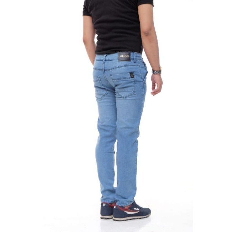 Celana Jeans Panjang Jumbo Pria Pensil Slim Fit Big Size 27-44