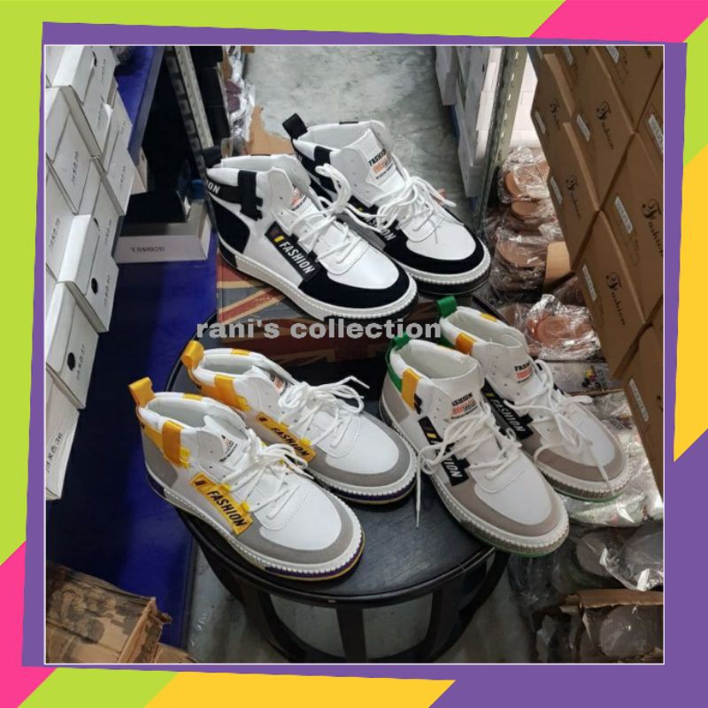 Sepatu Sneaker Import Pria High SPort Fashion