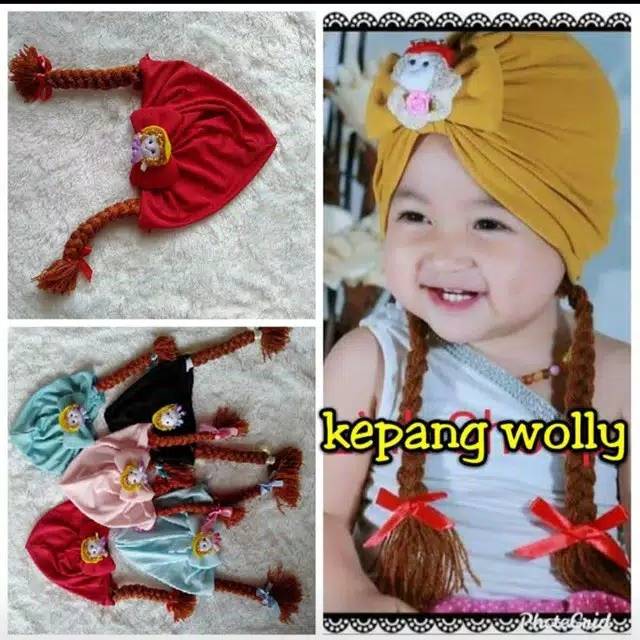 Turban Bayi anak Boneka Kepang usia 0-3 th premium