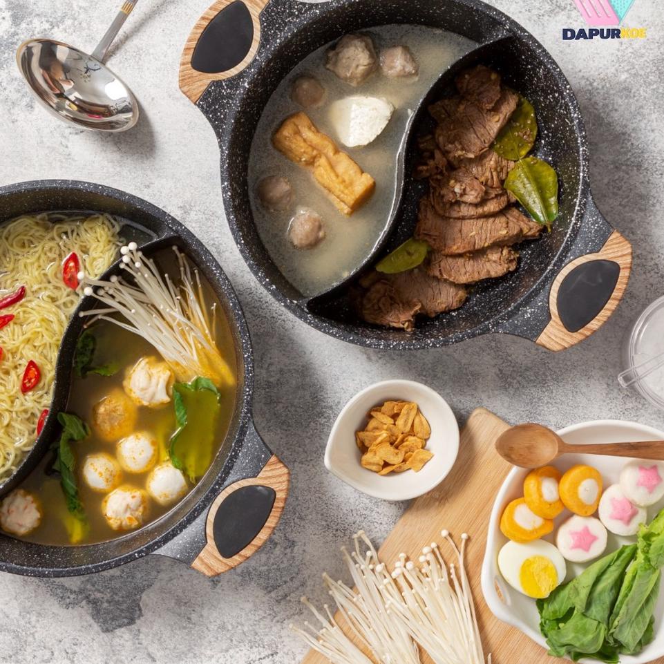 [KODE JA9EY] Wajan Panci Teflon Anti Lengket Non Stick Medical Stone