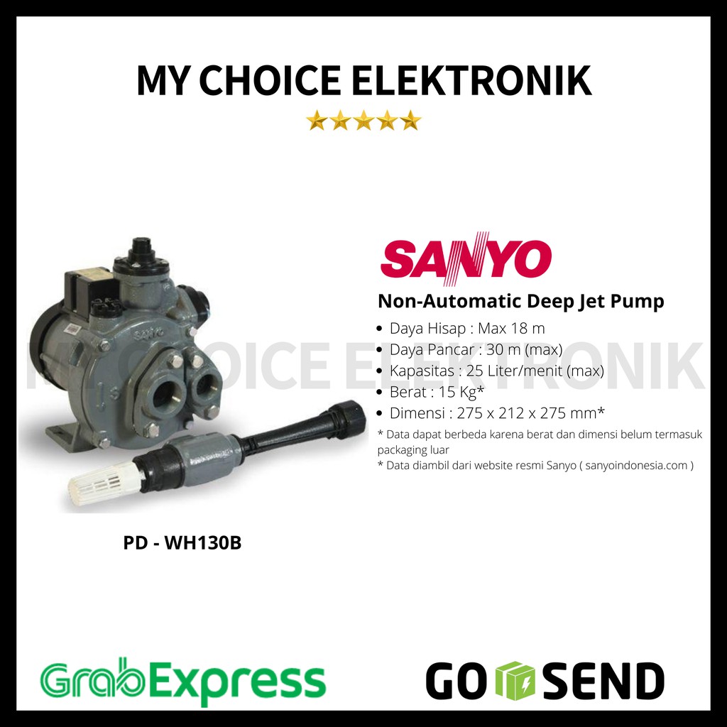 Sanyo Semi Jet PDWH-130B / PD-WH130B / PDWH-130 B