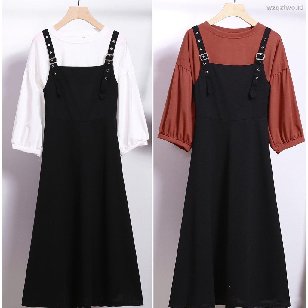 2pcs/set Kaos T-Shirt Lengan Panjang 