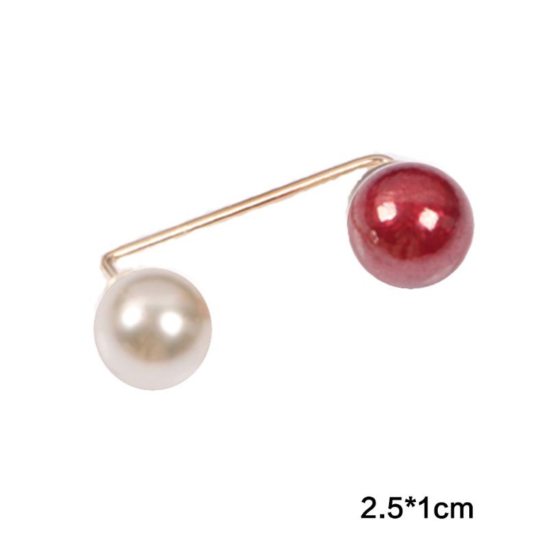 Siy 10pcs / Pak Bros Pin Boutonniere Mutiara Imitasi Simple Aksesoris Scarf Wanita