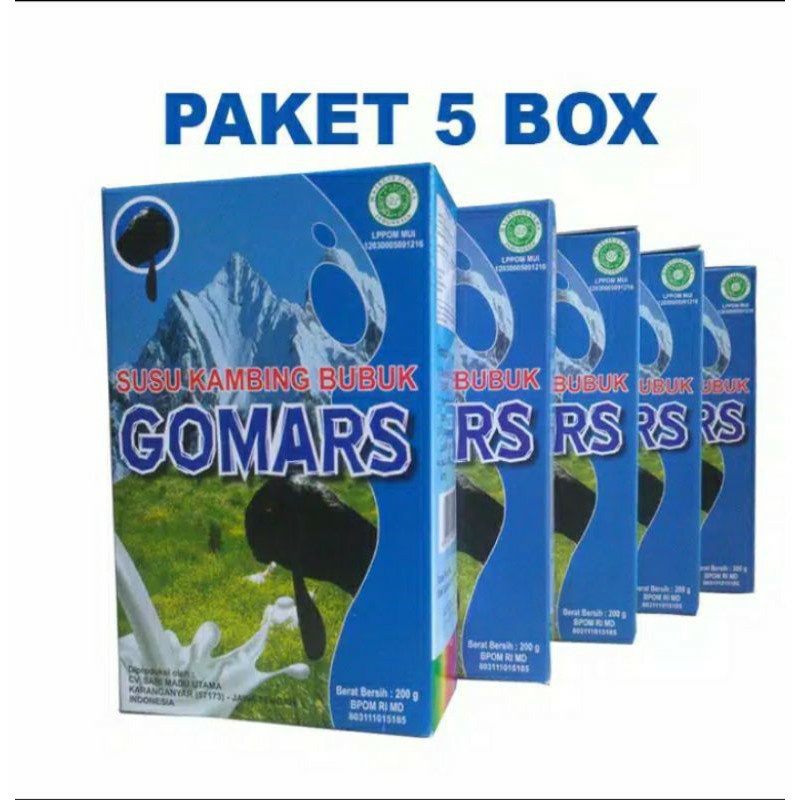 Susu Kambing Bubuk GOMARS Paket 5 Kotak