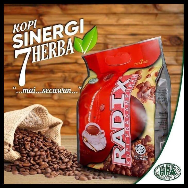 

RADIX PREMIX COFFE KOPI PRACAMPURA MAI SECAWAN 32 SACHET HPA MALAYSIA