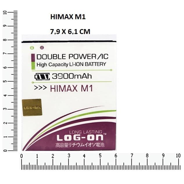 BATRE HIMAX M1 - Y13 - LOG ON DOUBLE POWER BATTERY BATRE