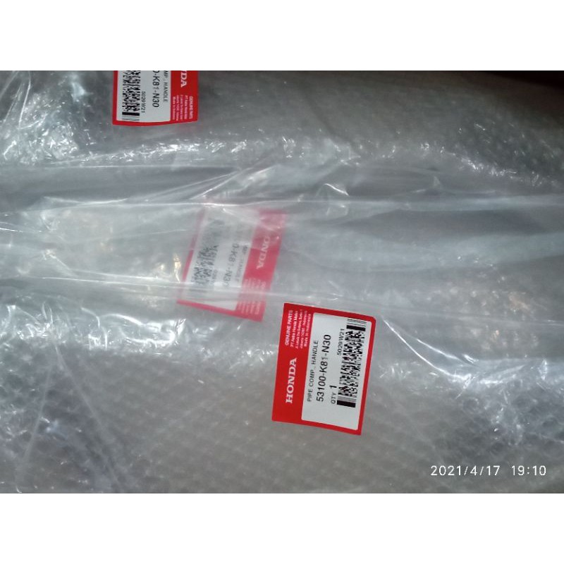 STANG STIK stang kemudi Honda BEAT eSP FI 2016-2020 BEAT STREET Asli ORIGINAL AHM