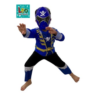 Setelan Anak Baju Kostum Power Rangers Super Mega Force