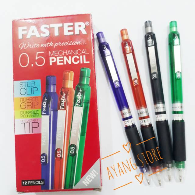 

Pensil Mekanik Faster 0.5 mm