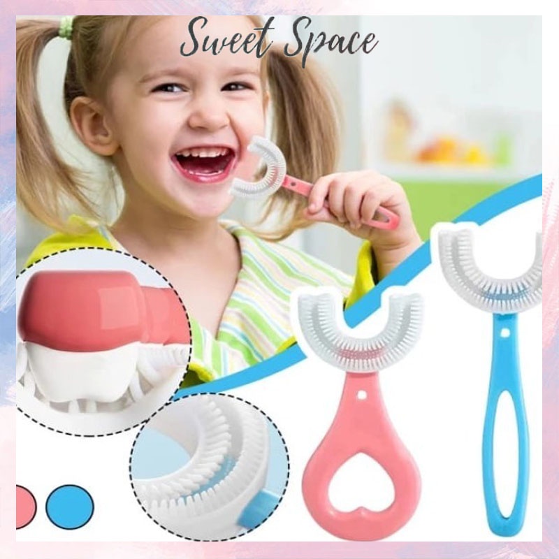 SIKAT GIGI ANAK SILIKON MODEL U | TOOTHBRUSH CHILDREEN [SWEETSPACE]