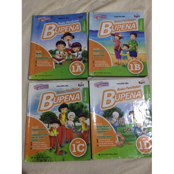 buku bupena bekas SD kelas 1-6