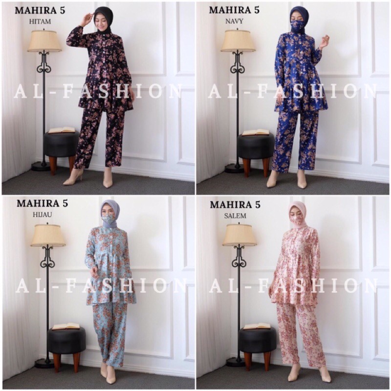 Hijab Modern Setelan Cewek Homey 2in1 ( Tunik + Celana ) Set Busana Muslim Gamis Wanita Hijaber