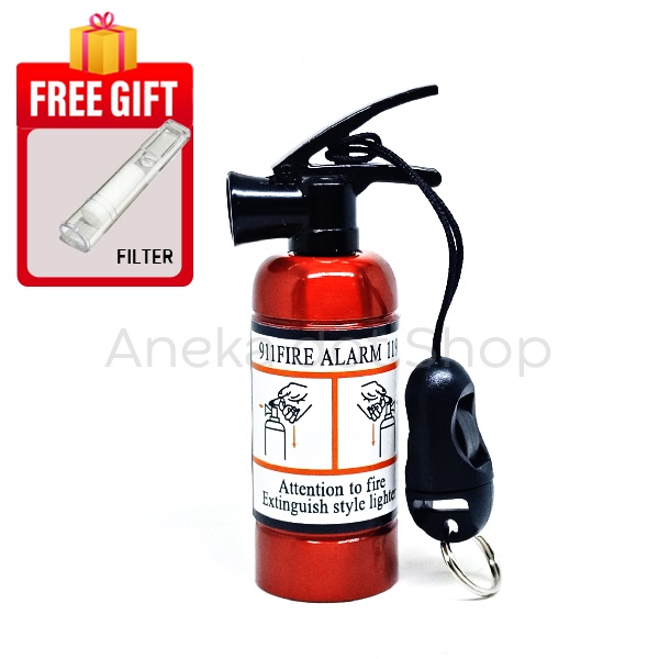 Korek Api Gesek Keychain Unik Model APAR - Hydrant Pemadam Kebakaran