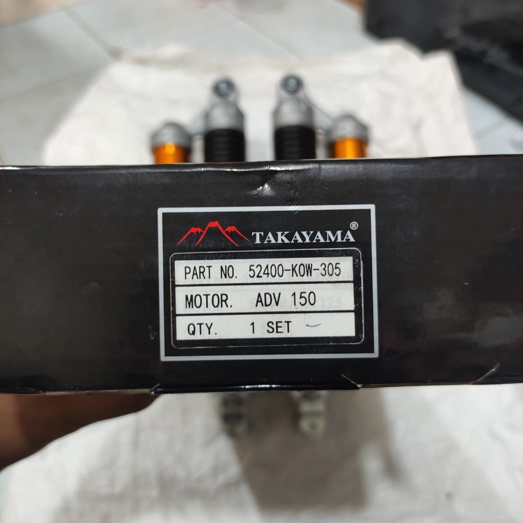 SHOCK BREAKER TABUNG ADV 150 TAKAYAMA TAIWAN GOOD QUALITY ISI 2 HITAM