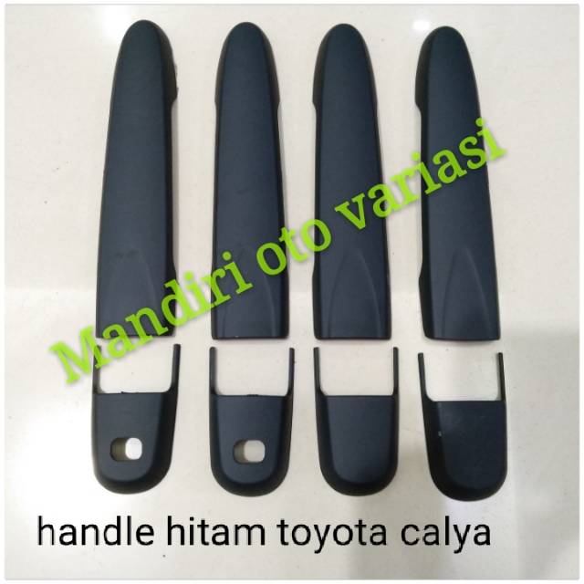COVER HANDLE PEGANGAN PINTU MOBIL TOYOTA CALYA HITAM DOFF