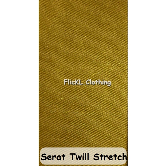 Bahan Kain Twill Scotch Stretch Celana Chino Melar Twill Stretch 20/10 Melar Twill Melar Bratatex