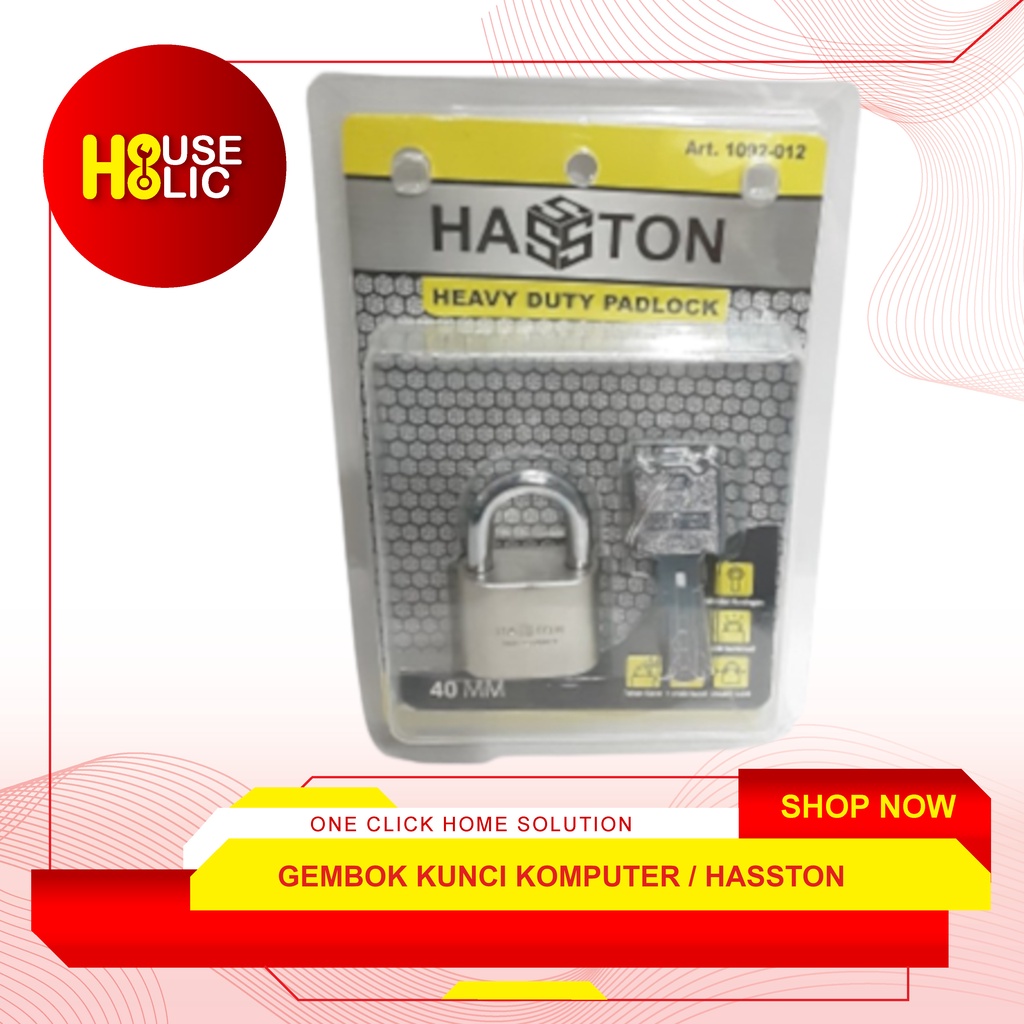 Gembok Kunci Komputer 60mm / Gembok Safety Hasston 1092-034