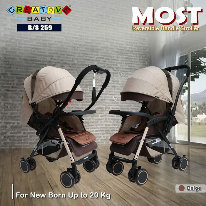 [TERMURAH CARGO JTR] Stroller Wonfuss 511 Baby Bliss 898 S Pliko Stream R Nevada 395 R Creative Most Space Baby SB 6211 6066-1 320 KADO Bayi Anak MURAH-Creative most Brown