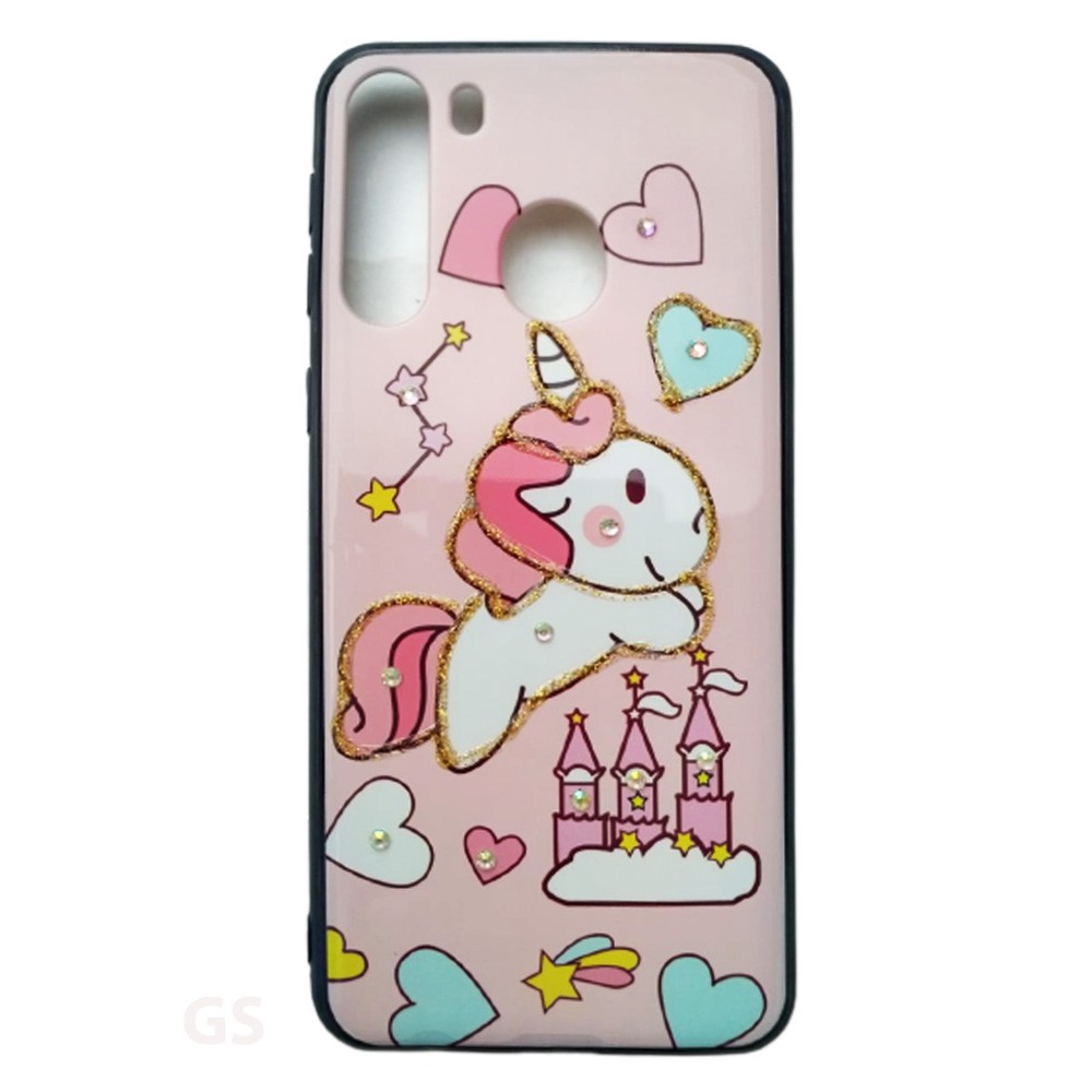 Hardcase Fuze Diamond Glitter Karakter case SAMSUNG A21 Premium Quality