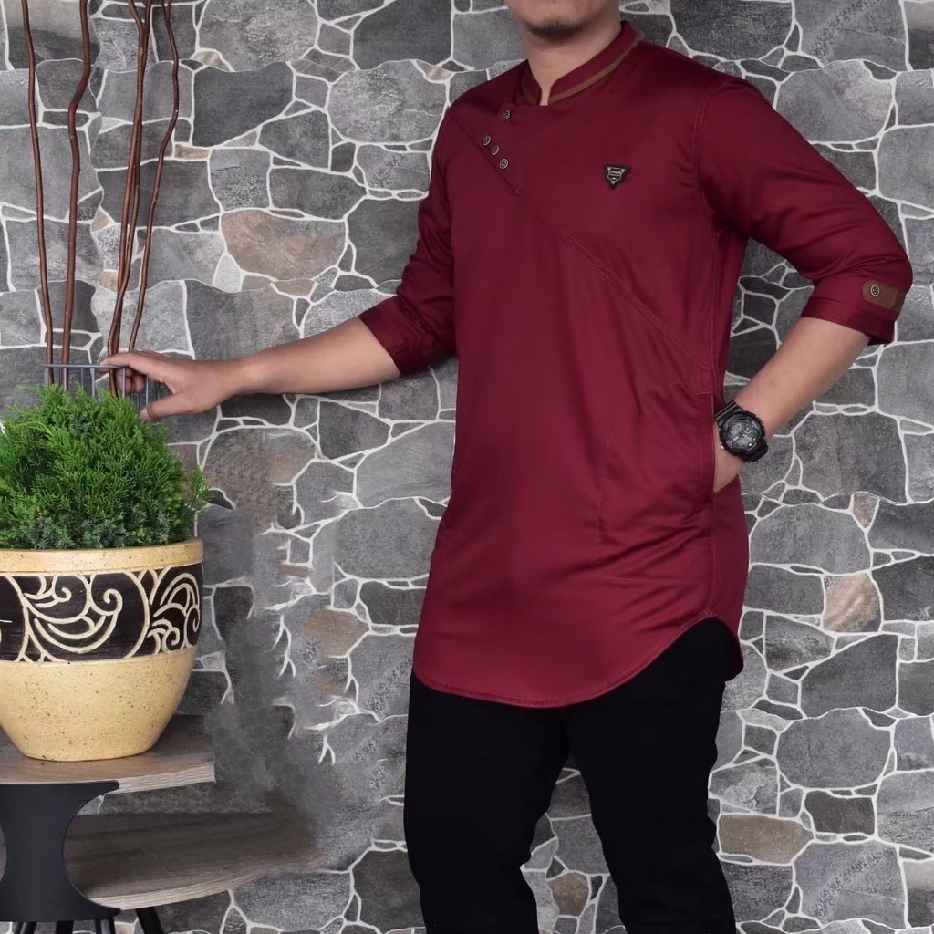 Baju Koko KURTA Pakistan TOYOBO WARNA PUTIH Tangan Pendek 3/4 Super Premium Terbaru Qurta Pria Dewasa Irsyad Elzaura