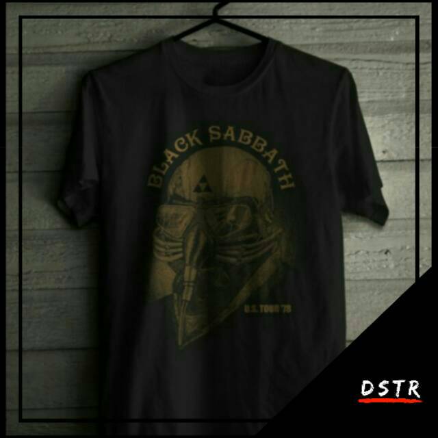 Kaos Musik Band Black Sabbath US Tour 1978 Warna Hitam Size XS-6XL