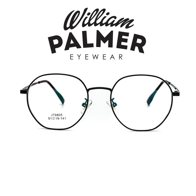 William Palmer Kacamata Pria Wanita Metal 6805  Black