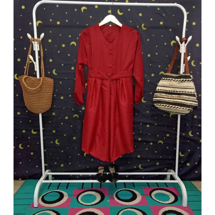 Tunik Amanda - Tunik Terbaru 2021- Tunik Kekinian-Tunik Wanita Murah-Tunik  terlaris/ tunik simpel-Merah bata