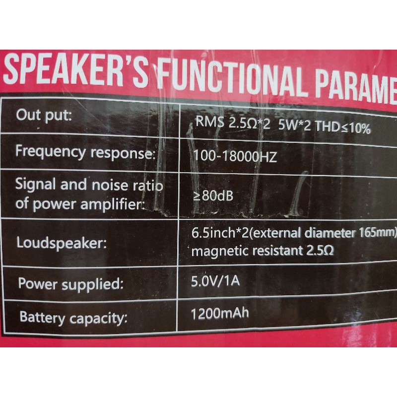 Speaker JBK-6529 Returan 6,5&quot;x2
