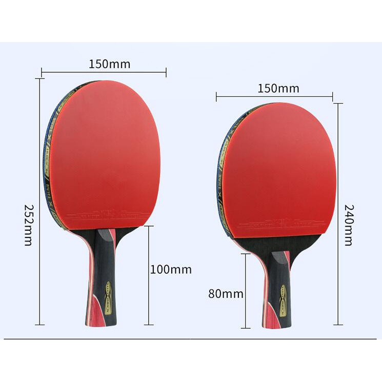 Huieson Raket Tenis Meja / Ping Pong 5 Bintang Bahan Carbon Fiber 9.8